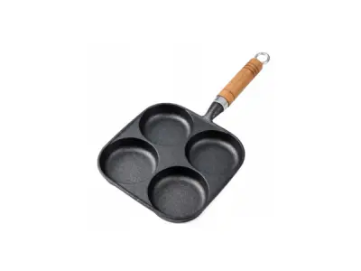 Gietijzeren Eierpan 4-Vaks Inductie, Gas en Keramisch – kavel bij XL Auctions