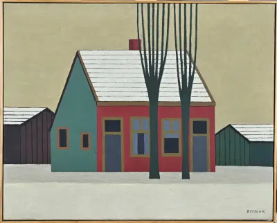 Klaas Bernink, Huis in sneeuw – kavel bij Twents Veilinghuis