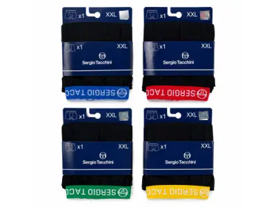 Heren Boxershorts Maat XXL Set van 8 100% Katoen 4-Kleuren – kavel bij XL Auctions