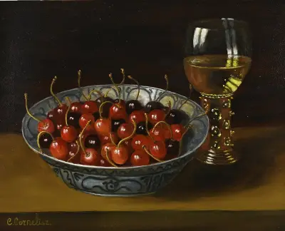 C. Cornelisz, Roemer met fruit – kavel bij Twents Veilinghuis