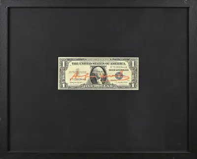 Andy Warhol, One dollar bill – kavel bij Twents Veilinghuis