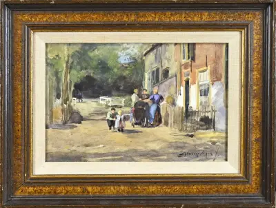 A.J. Groenewegen, Figuren bij huis – kavel bij Twents Veilinghuis