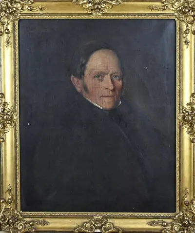 Schilderij, Herenportret – kavel bij Twents Veilinghuis