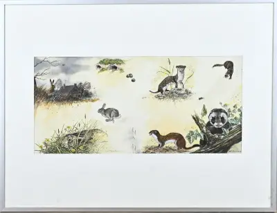 Theo Schildkamp, Wild/natuur voorstelling – kavel bij Twents Veilinghuis