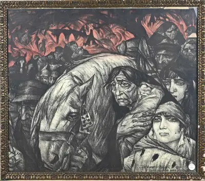 Leo Gestel, De vlucht uit België – kavel bij Twents Veilinghuis