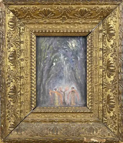 Schilderij, Symbolische figurenvoorstelling – kavel bij Twents Veilinghuis