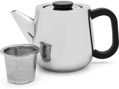 Theepot Bredemeijer Vasco RVS met Theefilter – kavel bij XL Auctions