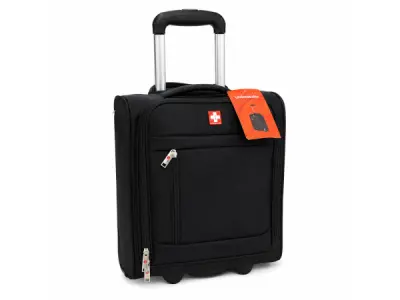 Reiskoffer Swizz Traveller Black Zwart met Cijferslot – kavel bij XL Auctions