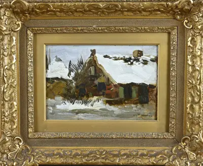 W.G.F. Jansen, Boerderij in de winter – kavel bij Twents Veilinghuis