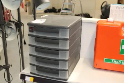 Deskchest met vijf laden – kavel bij HNVI, Oirschot