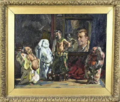 Schilderij, Stilleven – kavel bij Twents Veilinghuis
