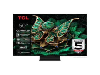 TCL 50C7K - Ultra HD 4K - Mini-led-tv - 50 inch - 2025 – kavel bij XL Auctions