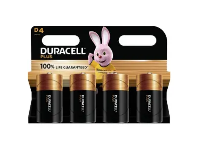 Duracell Plus-D K4 D batterij (mono) Alkaline 1.5 V 4 stuks – kavel bij XL Auctions