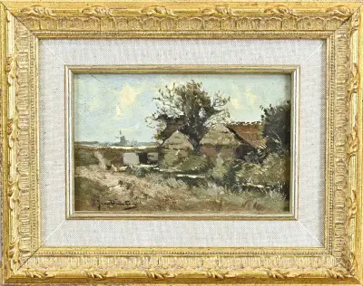 A.J. van Driesten, Polderlandschap – kavel bij Twents Veilinghuis