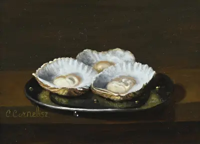 C. Cornelisz, Oesters – kavel bij Twents Veilinghuis