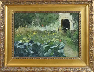 Schilderij, Tuin – kavel bij Twents Veilinghuis