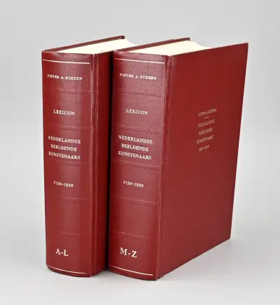 Kunstenaars lexicon, Pieter Scheen – kavel bij Twents Veilinghuis