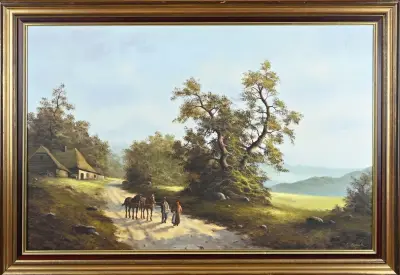 Schilderij, Landschap – kavel bij Twents Veilinghuis