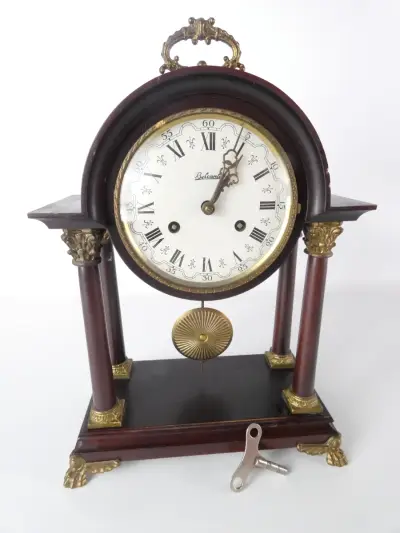 Belcanto pendule klok met slinger en sleutel – kavel bij De Kringwinkel, Heverlee