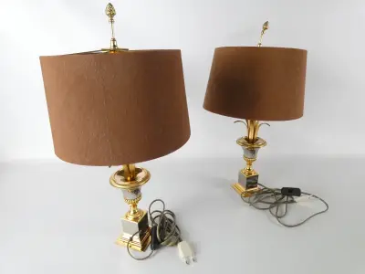 Set van 2 vintage Ananas tafellampen – kavel bij De Kringwinkel, Heverlee