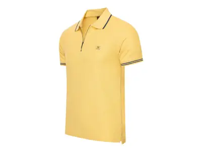 Cappuccino Italia Polo Zip Polo Torino Geel - M – kavel bij XL Auctions
