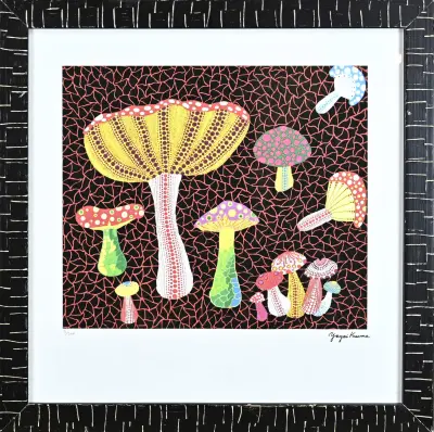 Yayoi Kusama, Paddenstoelen compositie – kavel bij Twents Veilinghuis