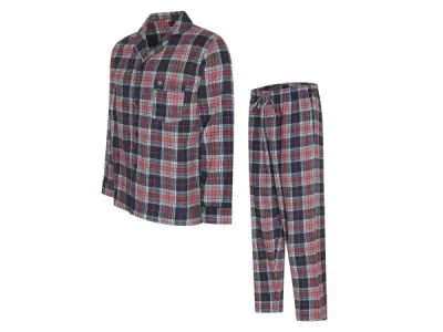 Cappuccino Italia Alba Pyjama Rood Geruit - XL – kavel bij XL Auctions