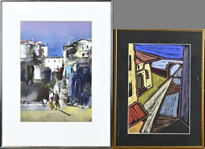 2x Modern schilderij – kavel bij Twents Veilinghuis