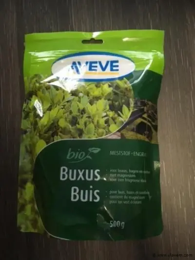 1 zak buxus meststof, 500 g – kavel bij Vlavem
