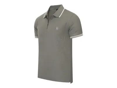 Cappuccino Italia Polo Zip Polo Torino Grijs - XXL – kavel bij XL Auctions
