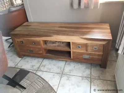 TV meubel teak – kavel bij Vlavem