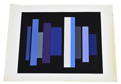 Klaas Bernink, Litho/abstract – kavel bij Twents Veilinghuis