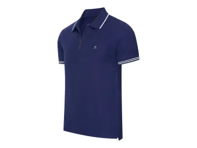 Cappuccino Italia Polo Zip Polo Torino Navy - M – kavel bij XL Auctions