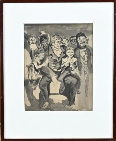Schilderij, Expressionistisch – kavel bij Twents Veilinghuis