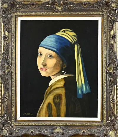 A.H. Hoffmann, (naar Johannes Vermeer) – kavel bij Twents Veilinghuis