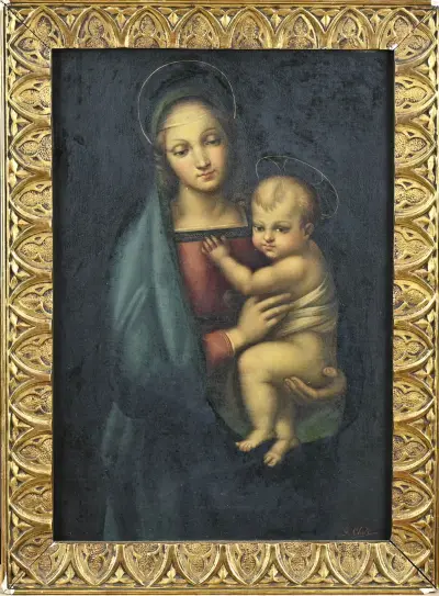 G. Cheli Capella, Madonna met kind – kavel bij Twents Veilinghuis