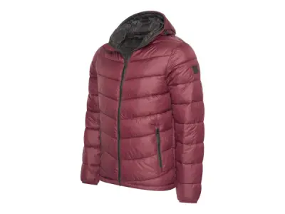 Cappuccino Italia Hooded Puffer Jacket Burgundy - L – kavel bij XL Auctions
