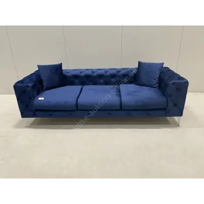 Nordvärk Como 3-Sitzer-Sofa Marineblau Chesterfield – kavel bij Luedtke Versteigerungen, Bernau (bei Berlin)