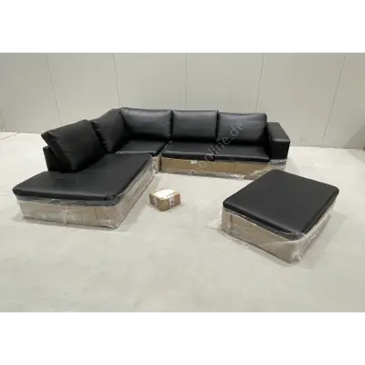 BoConcept Indivi Ecksofa Leder Schwarz – kavel bij Luedtke Versteigerungen, Bernau (bei Berlin)