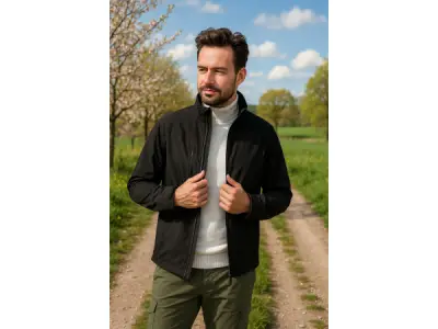 Cappuccino Italia Softshell Zip Jacket Zwart - XL – kavel bij XL Auctions