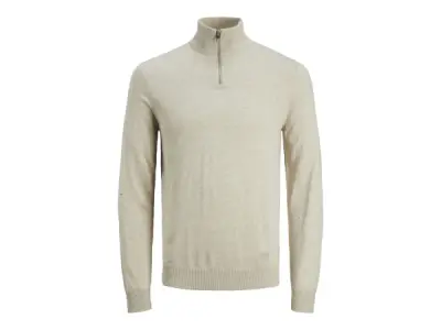 Jack & Jones Emil Knit Half Zip Oatmeal - M – kavel bij XL Auctions
