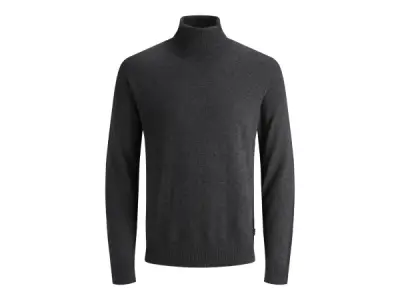 Jack & Jones Emil Knit Roll Neck Dark Grey Melange - M – kavel bij XL Auctions