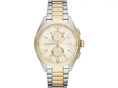 Emporio Armani | Exclusief Two-Tone Chronograaf Horloge – kavel bij XL Auctions