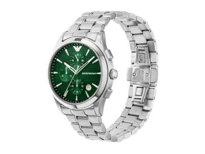 Emporio Armani | Exclusieve Smaragdgroene Chronograaf – kavel bij XL Auctions