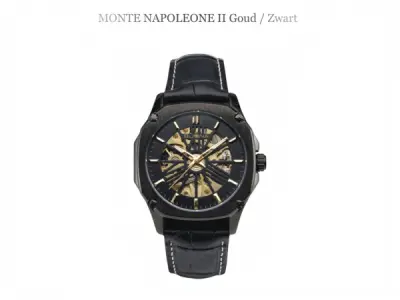 Monte Napoleone Automatisch Skeleton Horloge – kavel bij XL Auctions