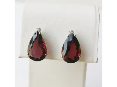7.23ct Tourmaline and Diamond Earrings – kavel bij XL Auctions