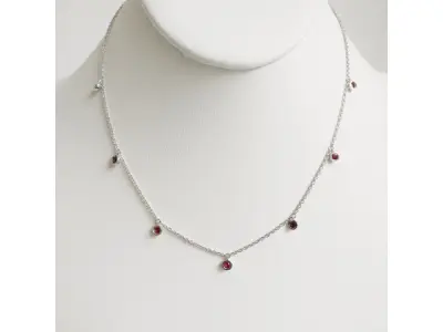 0.65ct Ruby Necklace – kavel bij XL Auctions