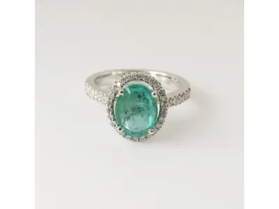 2.89ct Emerald and Diamond Ring – kavel bij XL Auctions