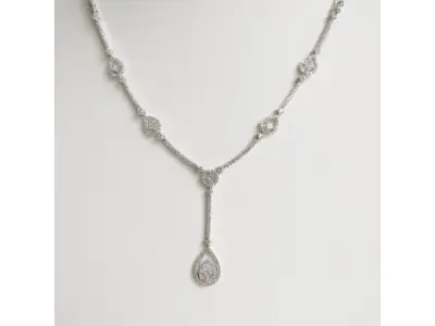 2.80ct Diamond Necklace and Earrings – kavel bij XL Auctions