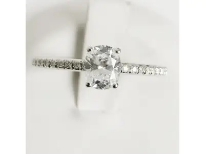 0.71ct Lab Grown Diamond and Diamond Ring – kavel bij XL Auctions